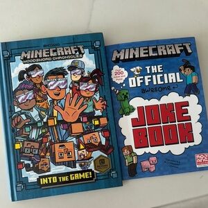 Minecraft Books Set - Wood Sword Chronicles & Joke Book